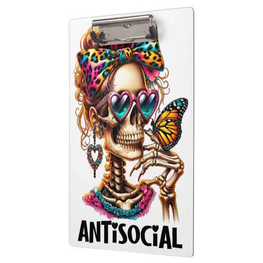 Skelettmaus Klemmbrett (Links)