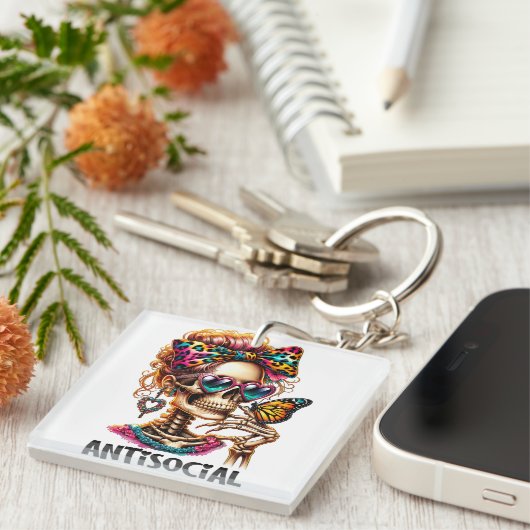 Skelettmaus Schlüsselanhänger (Vorderseite rechts)