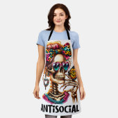 Skelettmaus Schürze (Getragen)