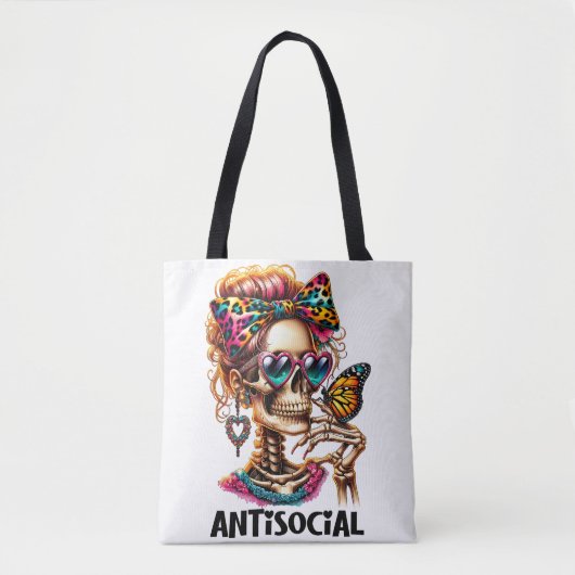 Skelettmaus Tasche (Vorderseite)
