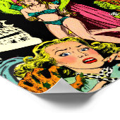 Skelettmonster, die Horror-Collage einer verändert Poster (Ecke)