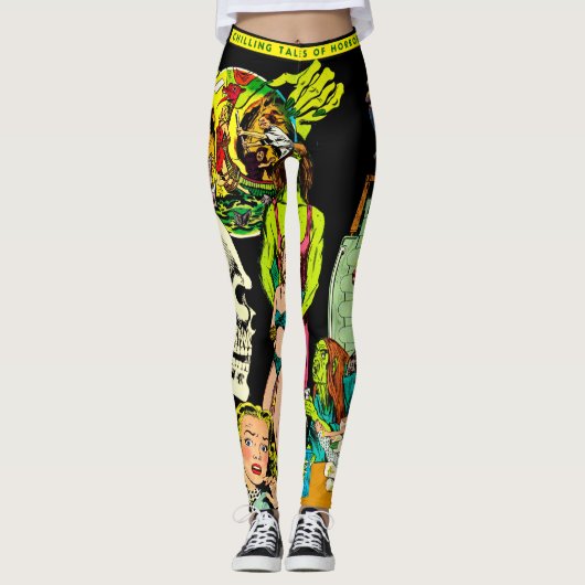 Skelettmonster, Hexe des Altertümlichen Horrors Leggings (Vorderseite)