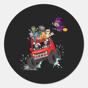 Skelettmuse Vampir zombie Reitwagen Runder Aufkleber