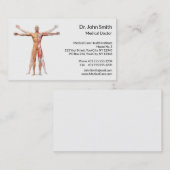 Skelettmuskel des menschlichen Körpers - Visitenka Visitenkarte (Vorne/Hinten)
