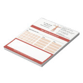 Skelettmuskeln Erkrankungen des menschlichen Körpe Notizblock (Rotiert)