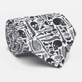 Skelettmuster Krawatte (Gerollt)