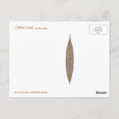 Skeletton-Blätter Postkarte (Rückseite)