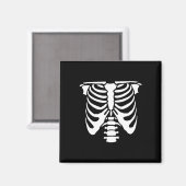Skeletton Brustkorbknochen Halloween Röntgen Magnet (Vorderseite/Rückseite)