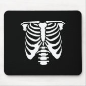 Skeletton Brustkorbknochen Halloween Röntgen Mousepad (Vorne)
