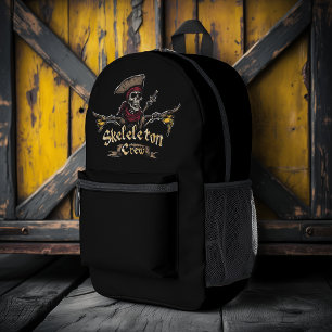 Skeletton-Crew Bedruckter Rucksack