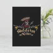 Skeletton-Crew Einladung (Stehend Vorderseite)