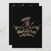 Skeletton-Crew Einladung (Vorne/Hinten)