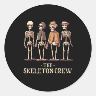 Skeletton-Crew Runder Aufkleber