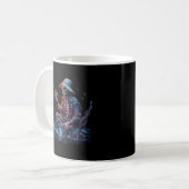 Skeletton Halloween Bass Fisher Skeleton Kaffeetasse (Vorderseite Links)