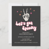 Skeletton-Halloween-Party Einladung (Vorderseite)
