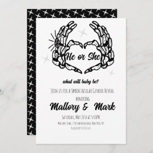 Skeletton Halloween-Party Einladung