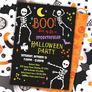 Skeletton Halloween-Party Einladung