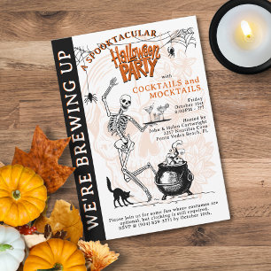 Skeletton Halloween-Party Einladung
