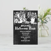 Skeletton Halloween-Party Einladungen (Stehend Vorderseite)