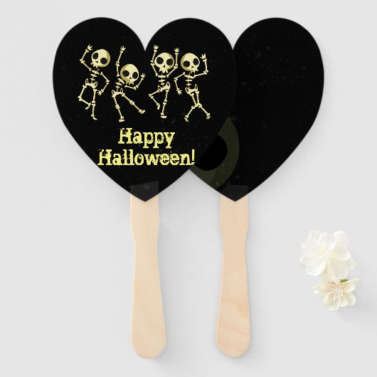 Skeletton-Halloween-Party Fächer (Vorne und Hinten)