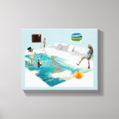 Skeletton-Halloween-Party Leinwanddruck (Vorderseite)