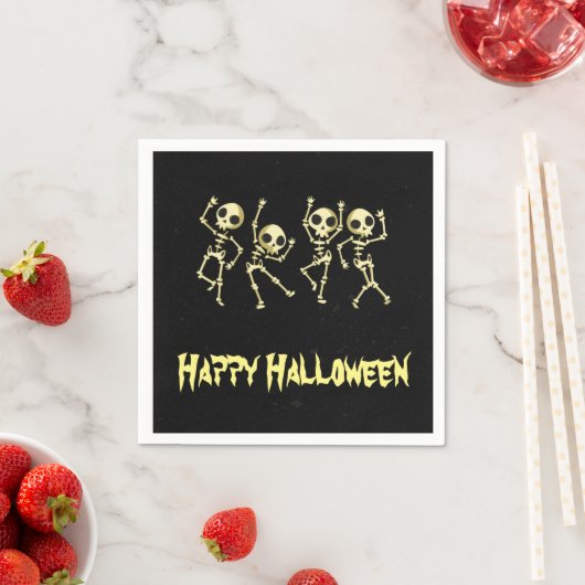Skeletton-Halloween-Party Serviette (Beispiel)