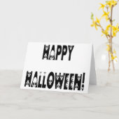 Skeletton Halloween-Text Karte (Gelbe Blume)