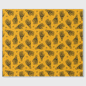 Skeletton-Handmuster. Geschenkpapier (Flach)