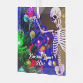 Skeletton Hängende farbenfrohe Ornamente Weihnacht (Vorderseite links)