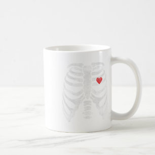 Skeletton Herzkranz Röntgen Erwachsene Kinder Spaß Kaffeetasse