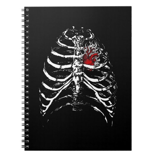Skeletton Herzkranzkäfig X-Ray Erwachsene Kinder F Notizblock (Vorderseite)