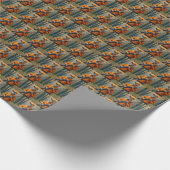 Skeletton Hirschjäger, der ein Gewehr trägt Geschenkpapier (Ecke)