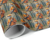 Skeletton Hirschjäger, der ein Gewehr trägt Geschenkpapier (Rolleneckpunkt)