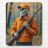 Skeletton Hirschjäger, der ein Gewehr trägt Mousepad (Vorne)