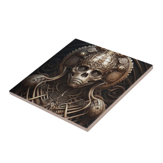 Skeletton-Horror Fliese (Seite)