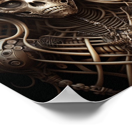 Skeletton-Horror Poster (Ecke)