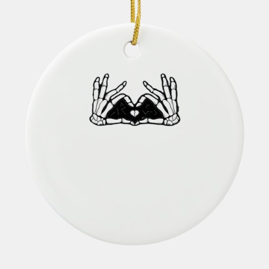 Skeletton Keramik Ornament (Vorne)