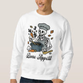 Skeletton Koch Halloween - Spooky Fall Kochen Sweatshirt (Vorderseite)