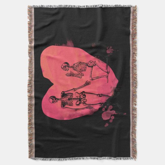 Skeletton-Liebe Decke (Vorderseite Vertikal)