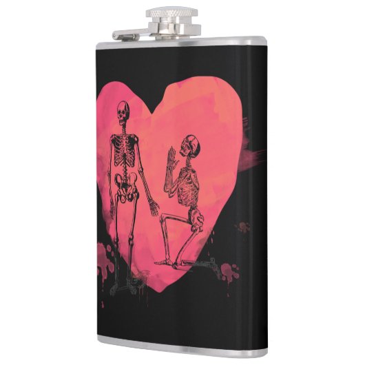 Skeletton-Liebe Flachmann (Links)