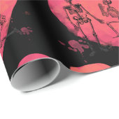 Skeletton-Liebe Geschenkpapier (Rolleneckpunkt)