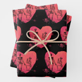 Skeletton-Liebe Geschenkpapier Set (Beispiel)