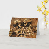 Skeletton-Liebe Karte (Gelbe Blume)
