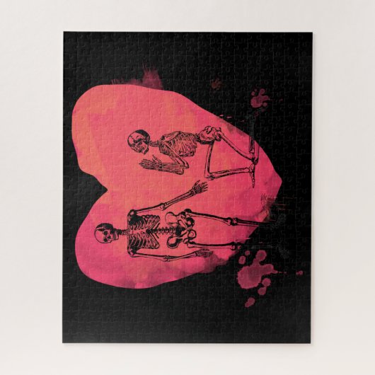 Skeletton-Liebe Puzzle (Vertikal)