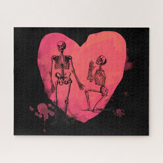 Skeletton-Liebe Puzzle (Horizontal)