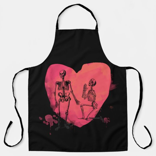 Skeletton-Liebe Schürze (Vorderseite)
