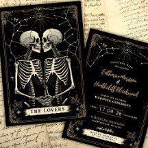 Skeletton Liebe Stars | Einladung zur Hochzeit von