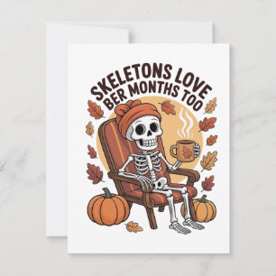 Skeletton-Lieben in den letzten Monaten zu unheiml Mitteilungskarte