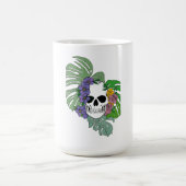 Skeletton Rose und Monstera Kaffeetasse (Mittel)