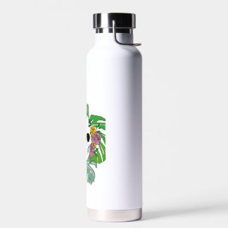 Skeletton Rose und Monstera Trinkflasche